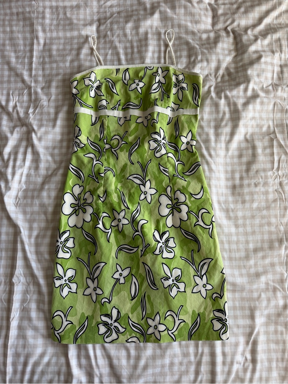 Charlotte Russe Light Green Tropical Floral Mini Dress (S)